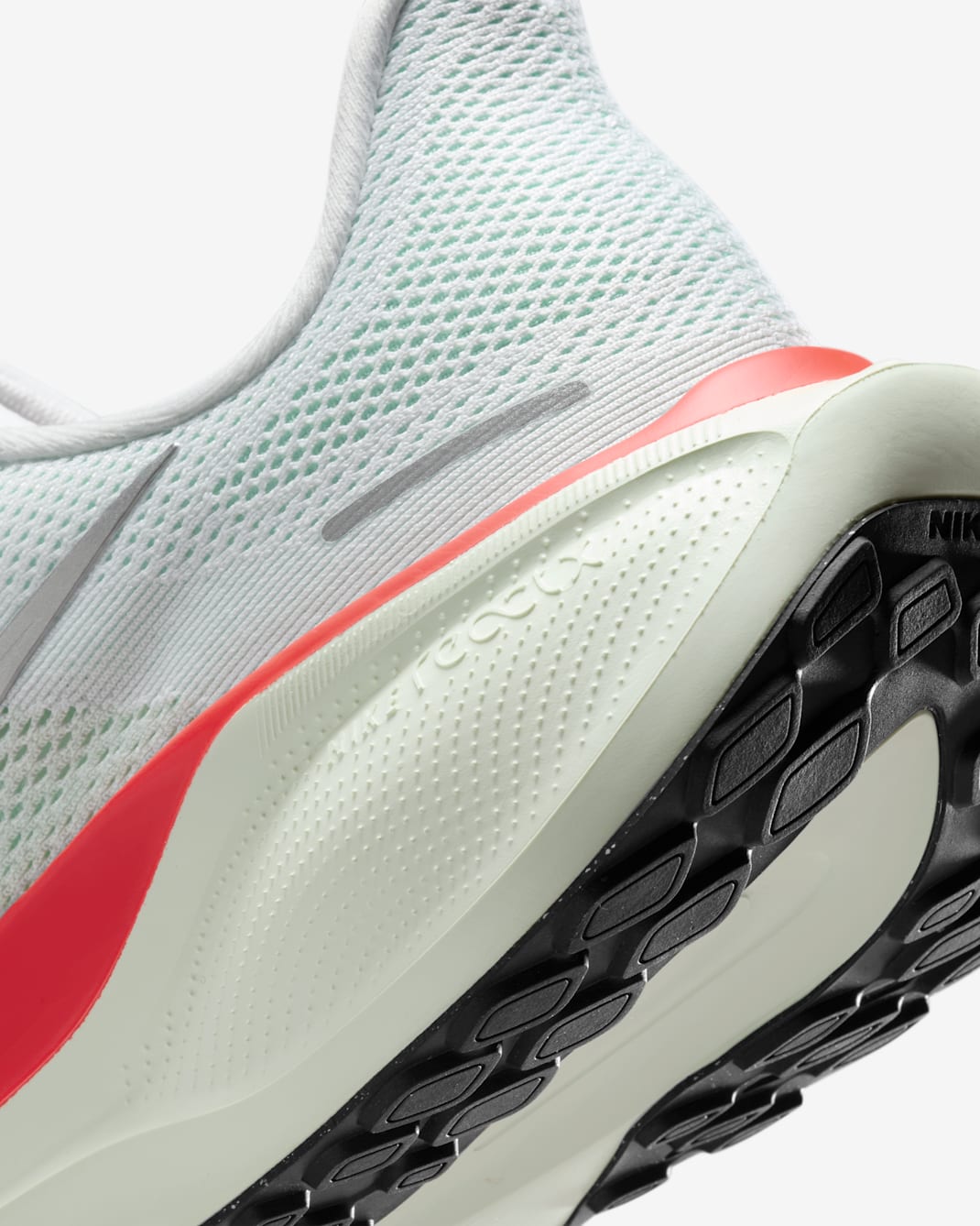 Nike Air Zoom Pegasus 41 (Men) - White/Barely Green/Bright Crimson/Metallic Silver