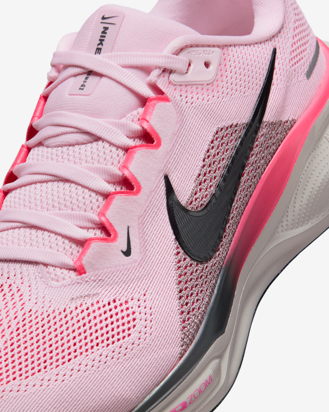 Nike Air Zoom Pegasus 41 (Men) - Pink Foam/Taupe Grey/Hyper Pink/Off-Noir