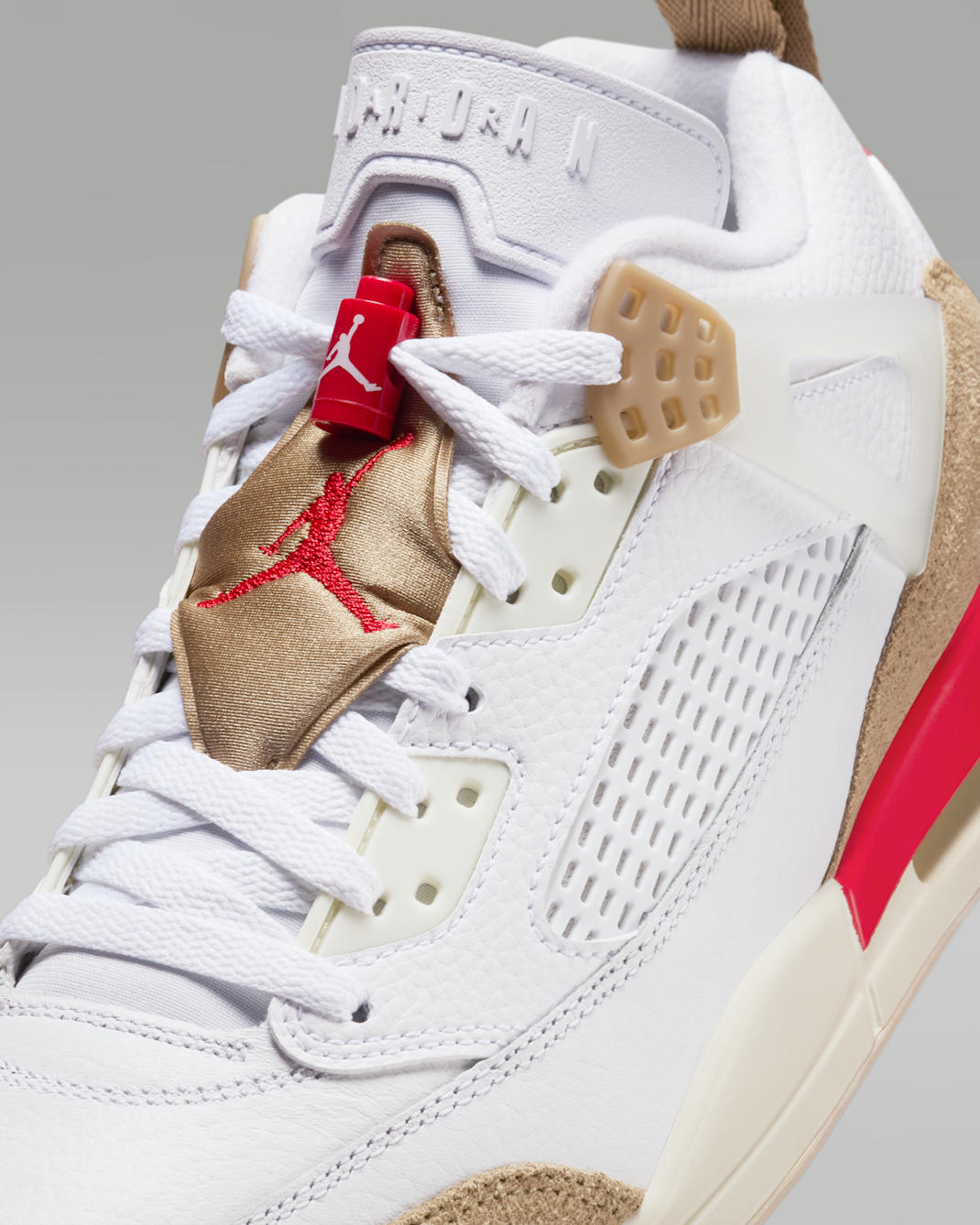 Jordan Spizike Low (Men) - White/Desert Camo/Sail/Fire Red