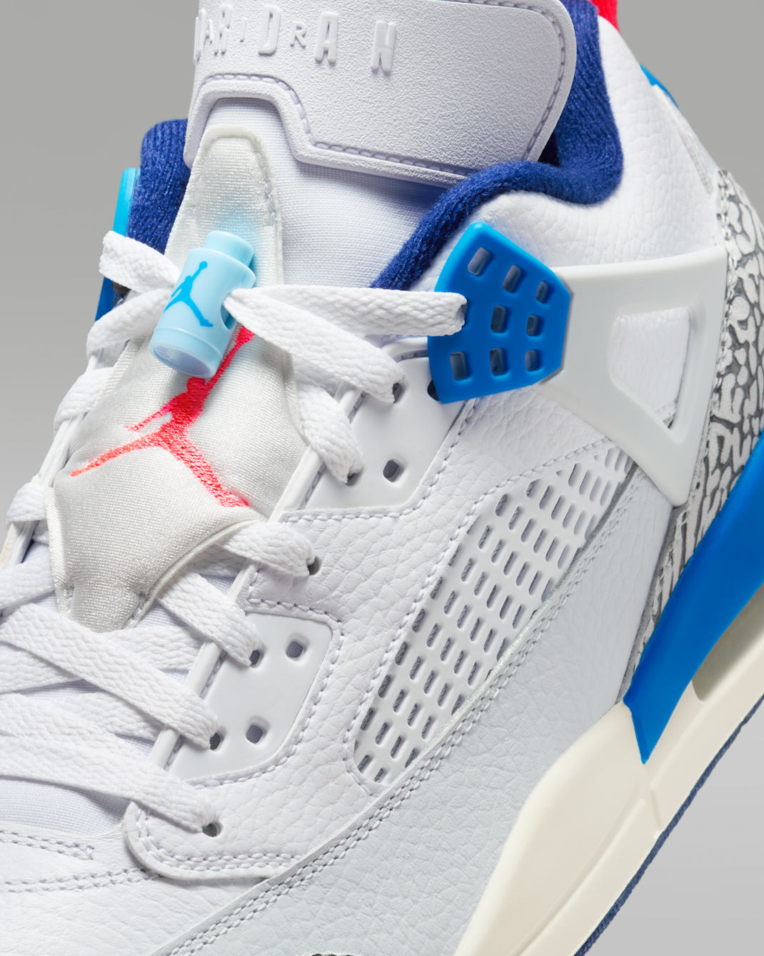 Jordan Spizike Low (Men) - White/Pure Platinum/Blue Void/Hot Lava