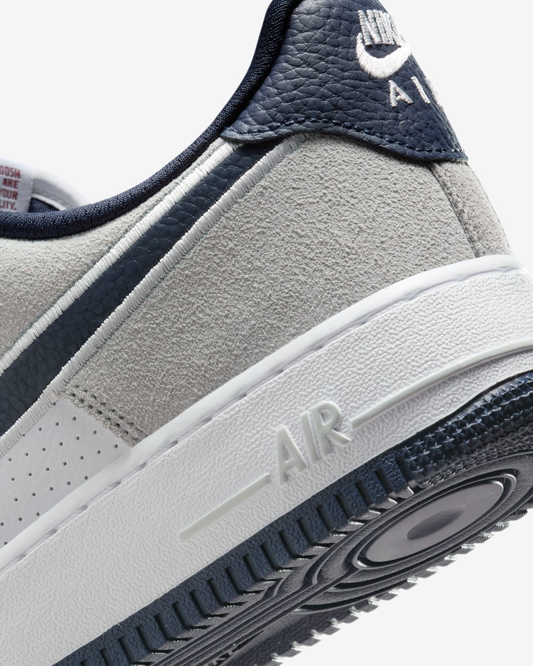 Nike Air Force 1 '07 (Men) - White/Pure Platinum/Team Red/Obsidian - image 6