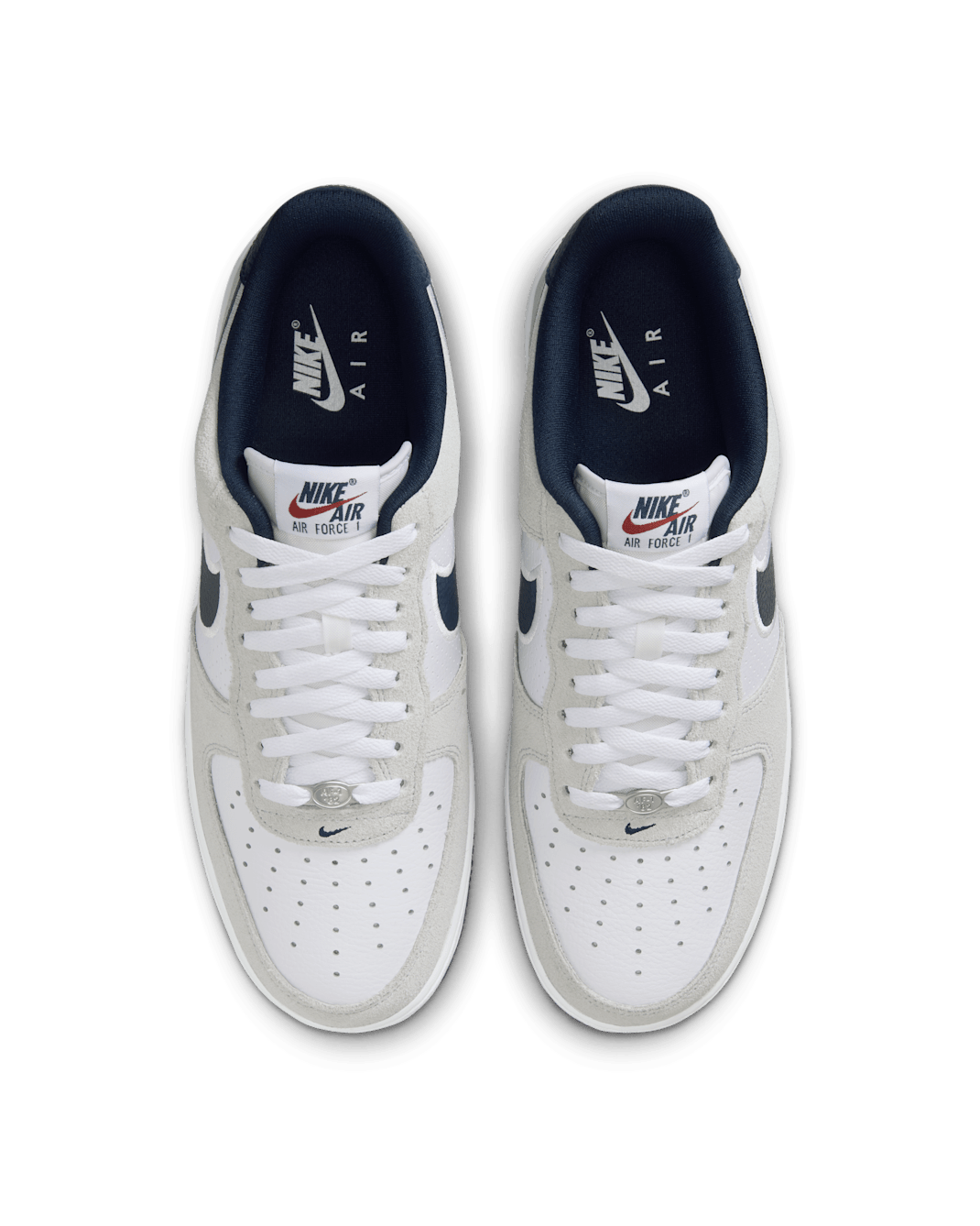Nike Air Force 1 '07 (Men) - White/Pure Platinum/Team Red/Obsidian - image 2