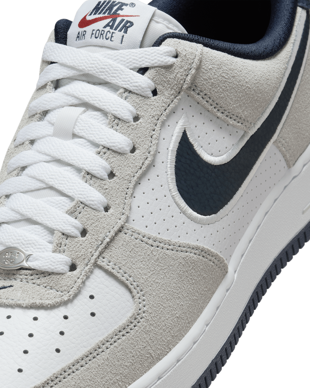 Nike Air Force 1 '07 (Men) - White/Pure Platinum/Team Red/Obsidian - image 5