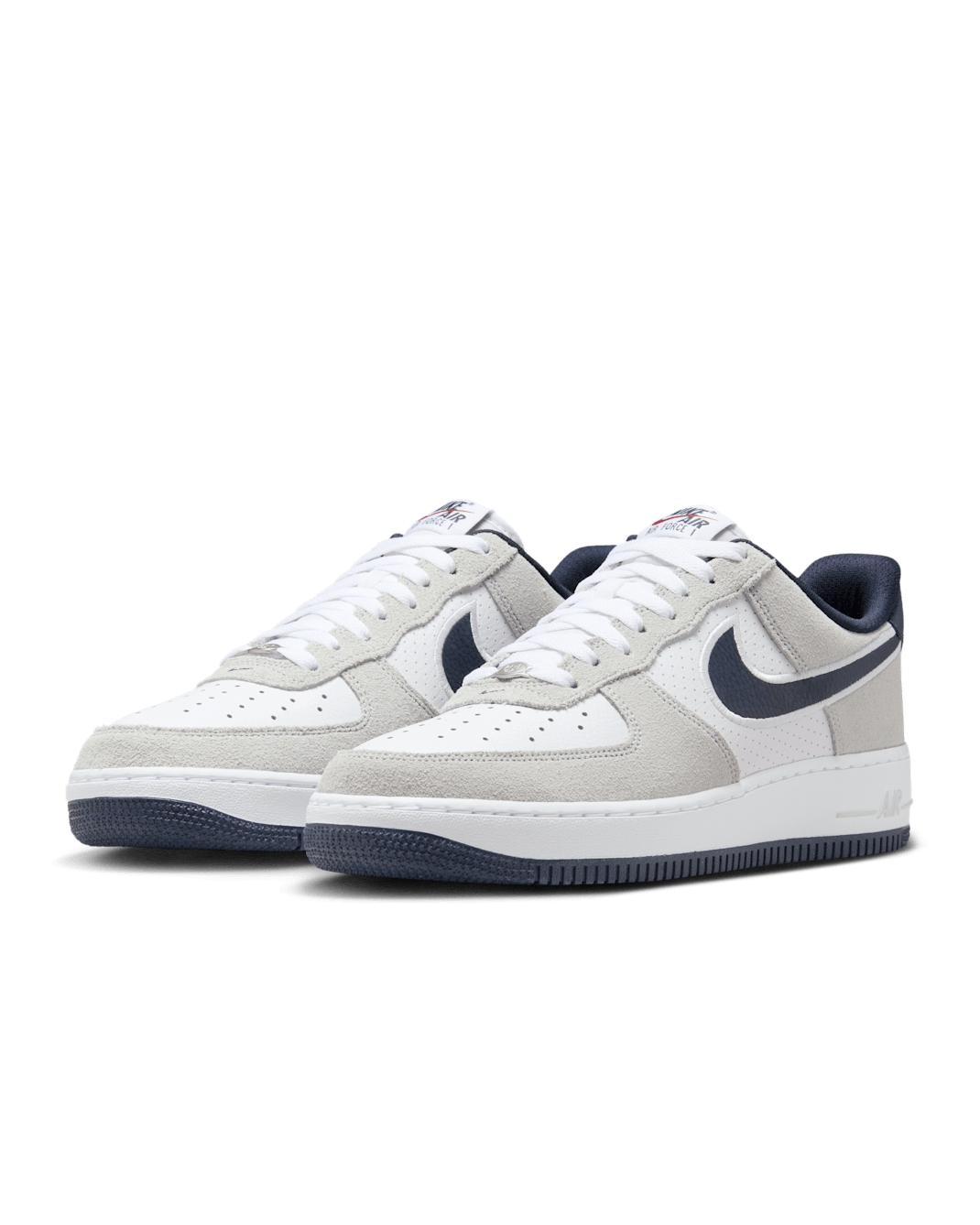Nike Air Force 1 '07 (Men) - White/Pure Platinum/Team Red/Obsidian - image 3