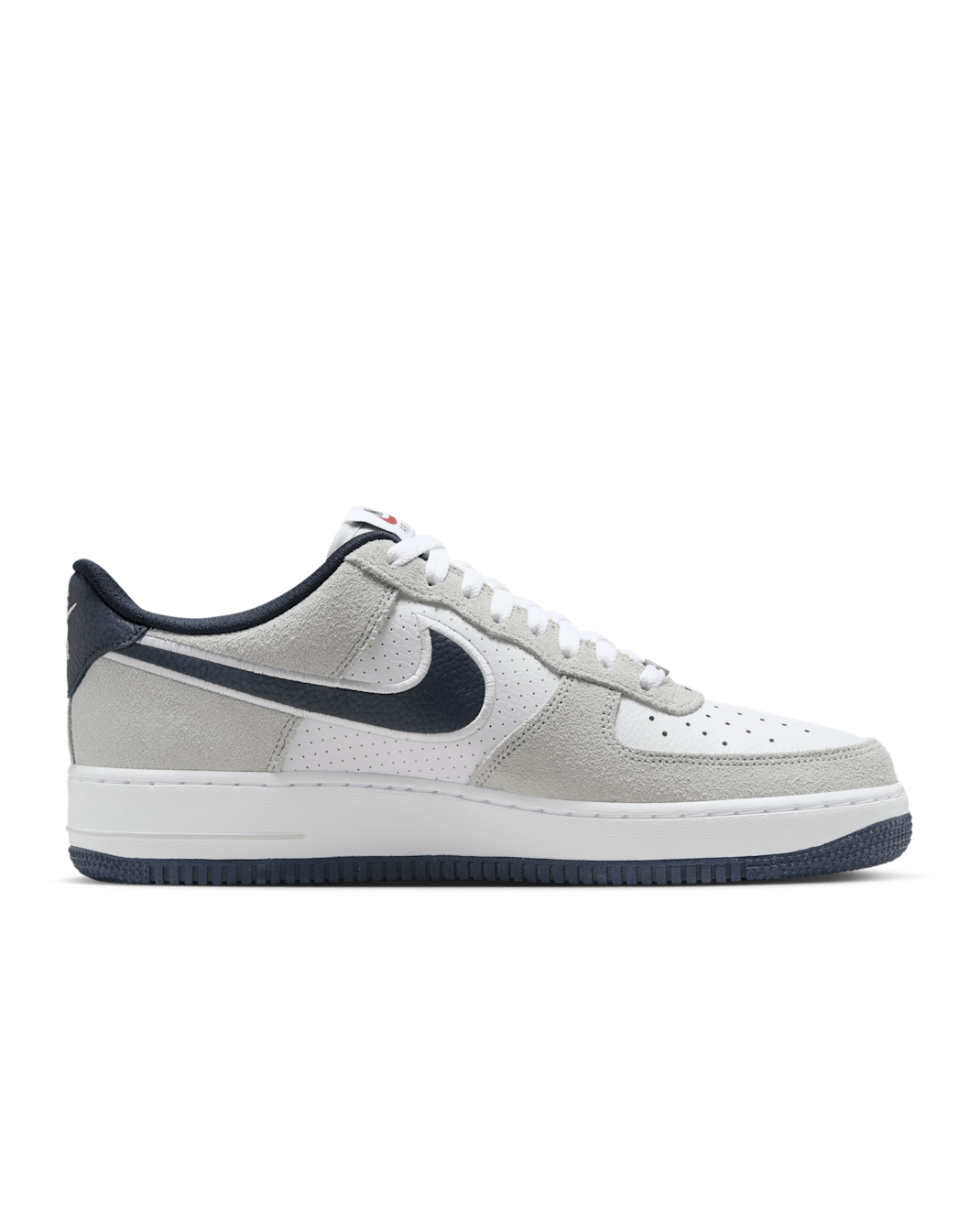 Nike Air Force 1 '07 (Men) - White/Pure Platinum/Team Red/Obsidian - image 1