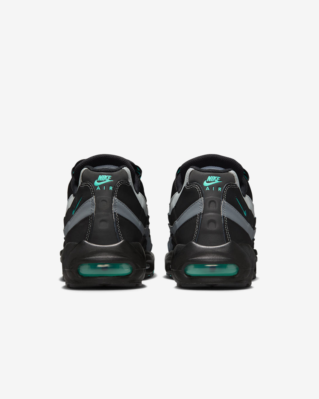 Nike Air Max 95 (Men) - Black/Cool Grey/Light Smoke Grey/Aurora Green