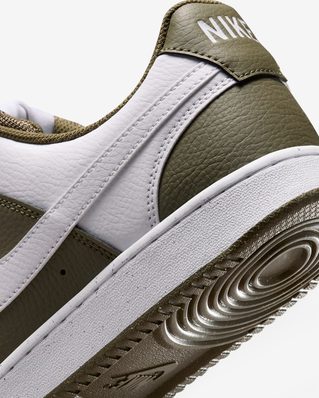 Nike Court Vision Low (Men) - Medium Olive/White