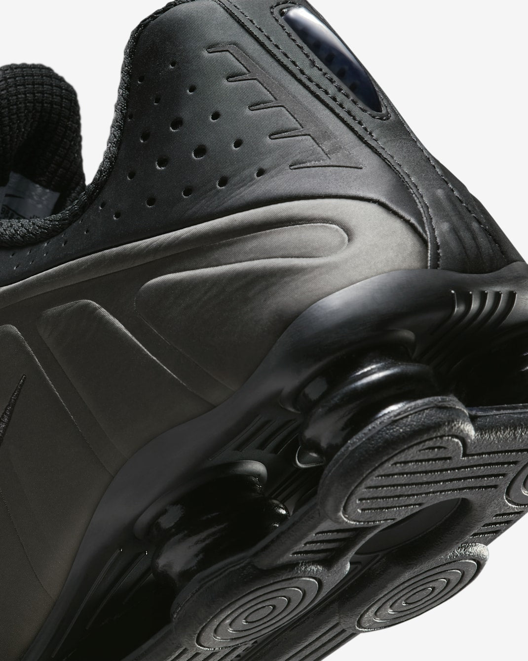Nike Shox R4 - Black/Black/Bright Crimson/Black