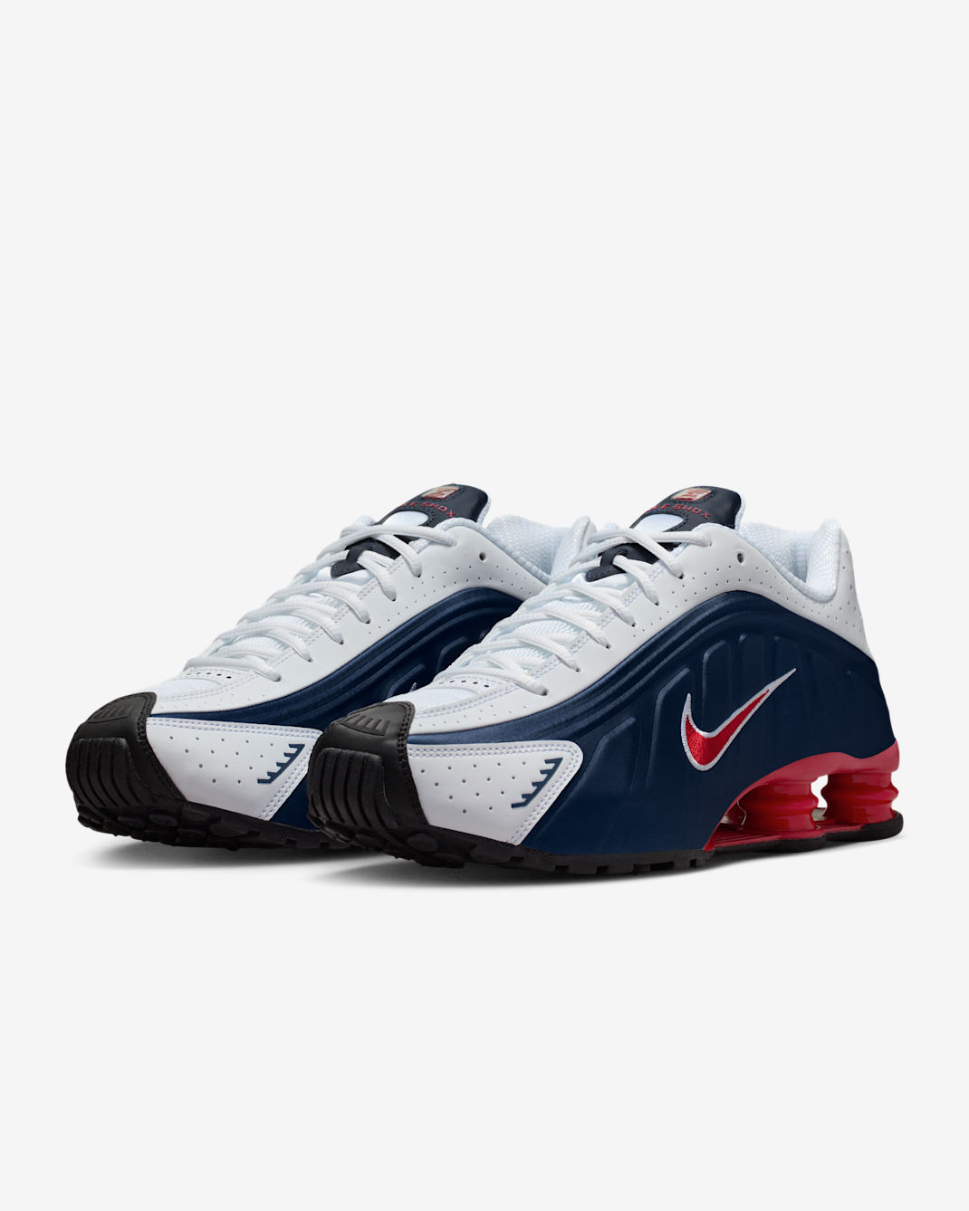 Nike Shox R4 - Midnight Navy/White/Metallic Silver/Gym Red