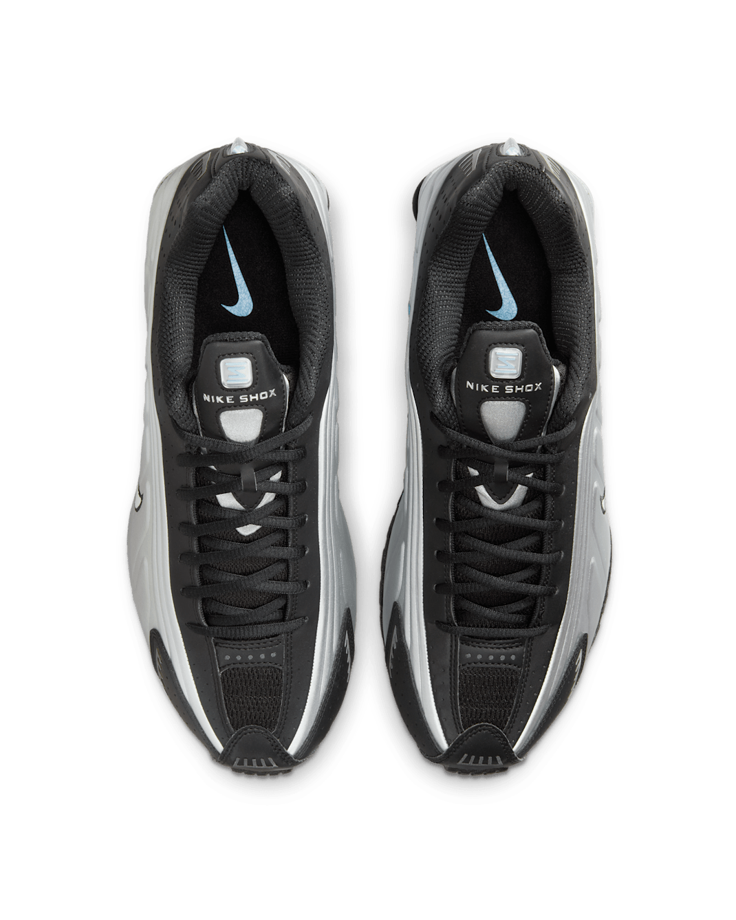 Nike Shox R4 - Metallic Silver/Black/Psychic Blue/Metallic Silver
