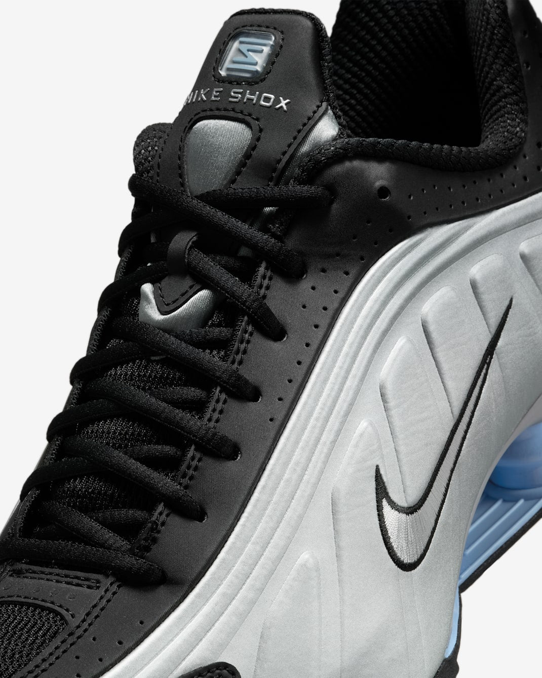 Nike Shox R4 - Metallic Silver/Black/Psychic Blue/Metallic Silver