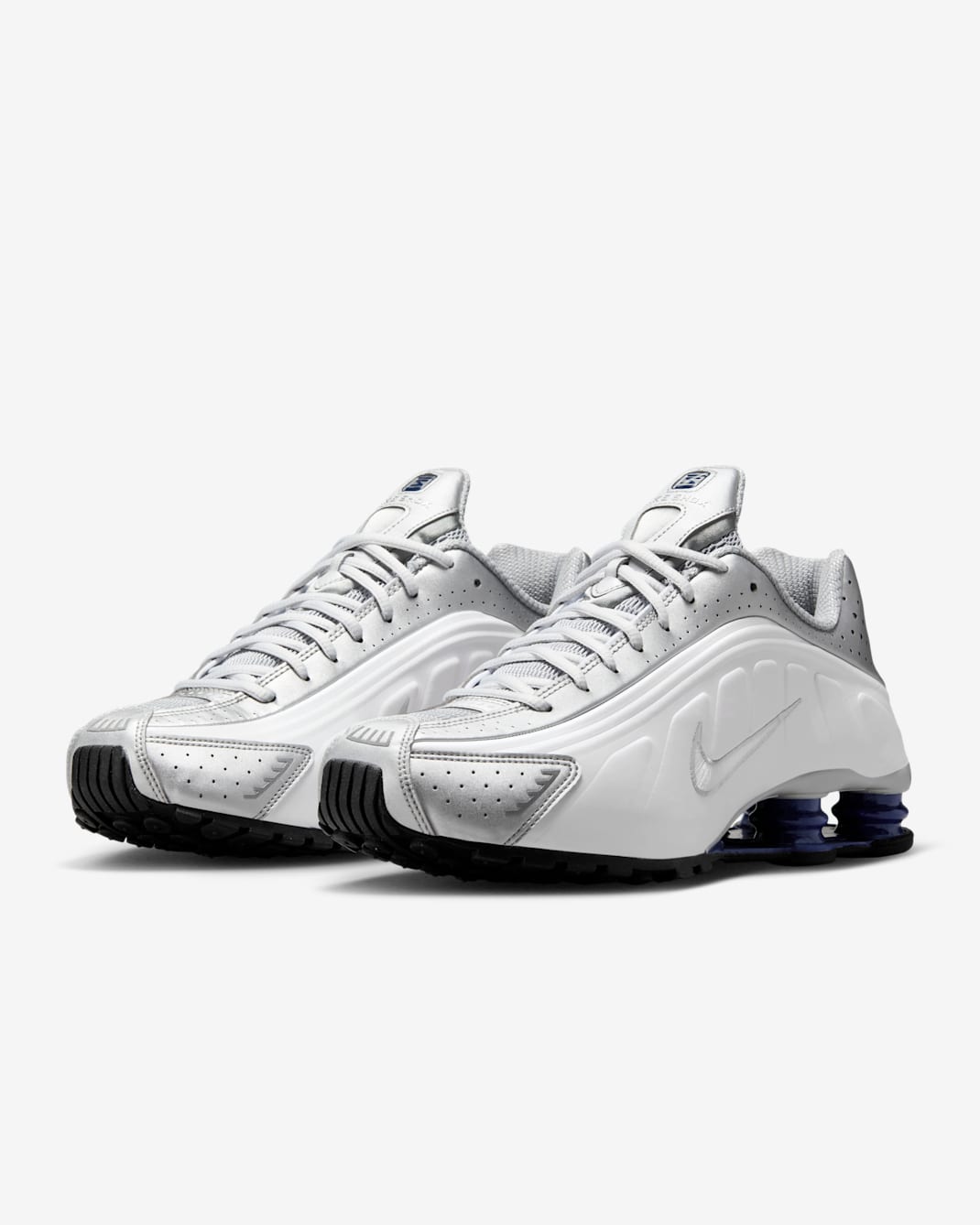 Nike Shox R4 - White/Metallic Silver/Deep Royal Blue/White