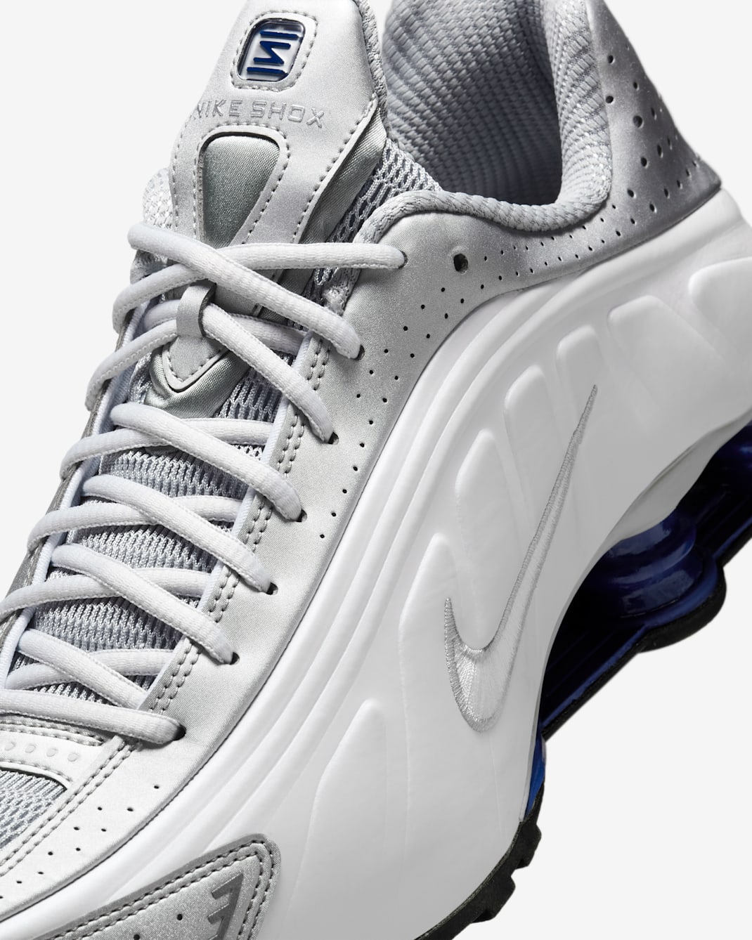 Nike Shox R4 - White/Metallic Silver/Deep Royal Blue/White
