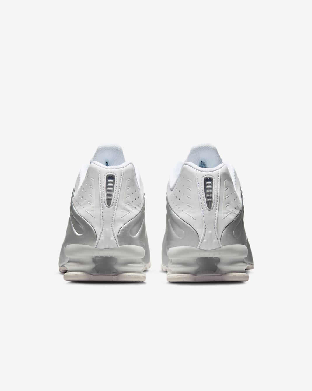 Nike Shox R4 - White/White/Bright Crimson/Metallic Silver