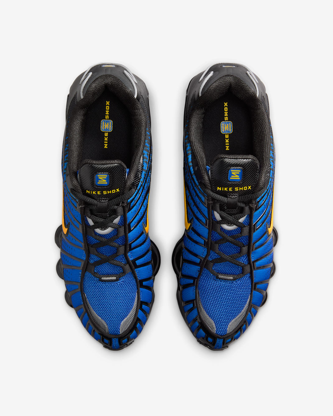 Nike Shox TL Shoes - Black/Metallic Silver/Lyon Blue/Varsity Maize