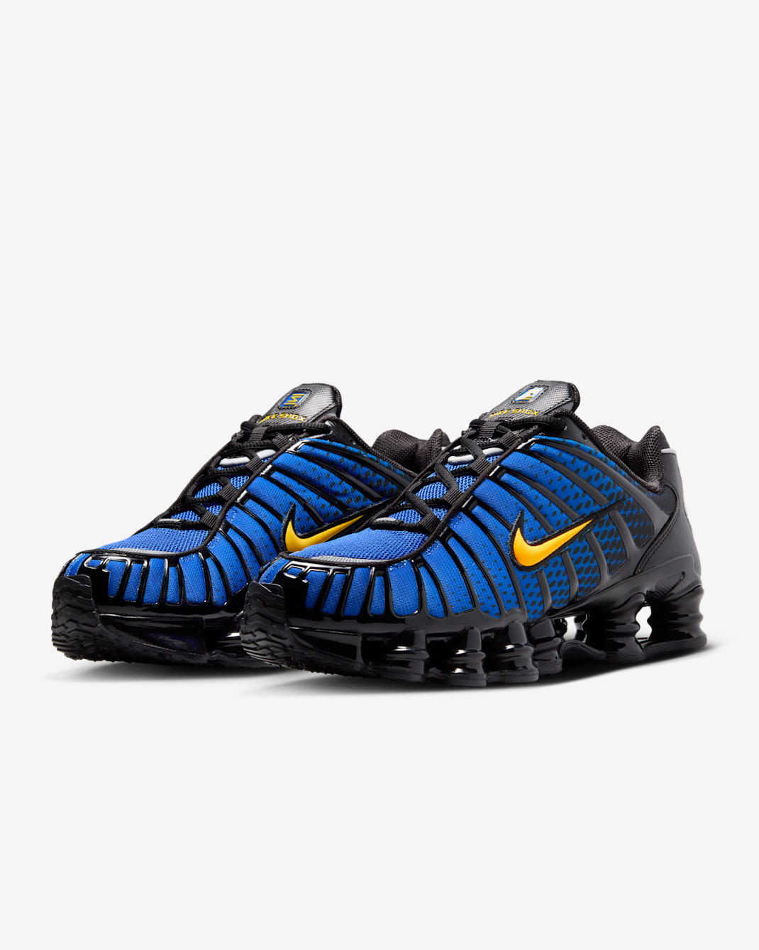 Nike Shox TL Shoes - Black/Metallic Silver/Lyon Blue/Varsity Maize