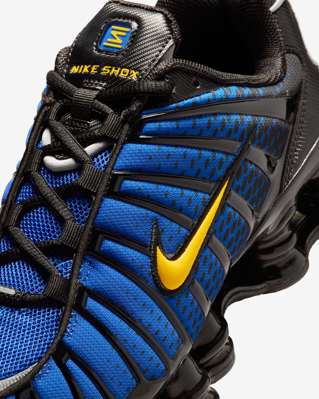 Nike Shox TL Shoes - Black/Metallic Silver/Lyon Blue/Varsity Maize