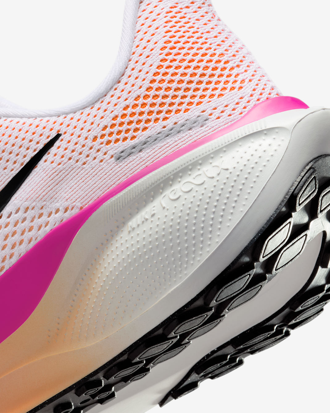 W AIR ZOOM PEGASUS 41 - White/Fire Pink/Orange Pulse/Black - 06