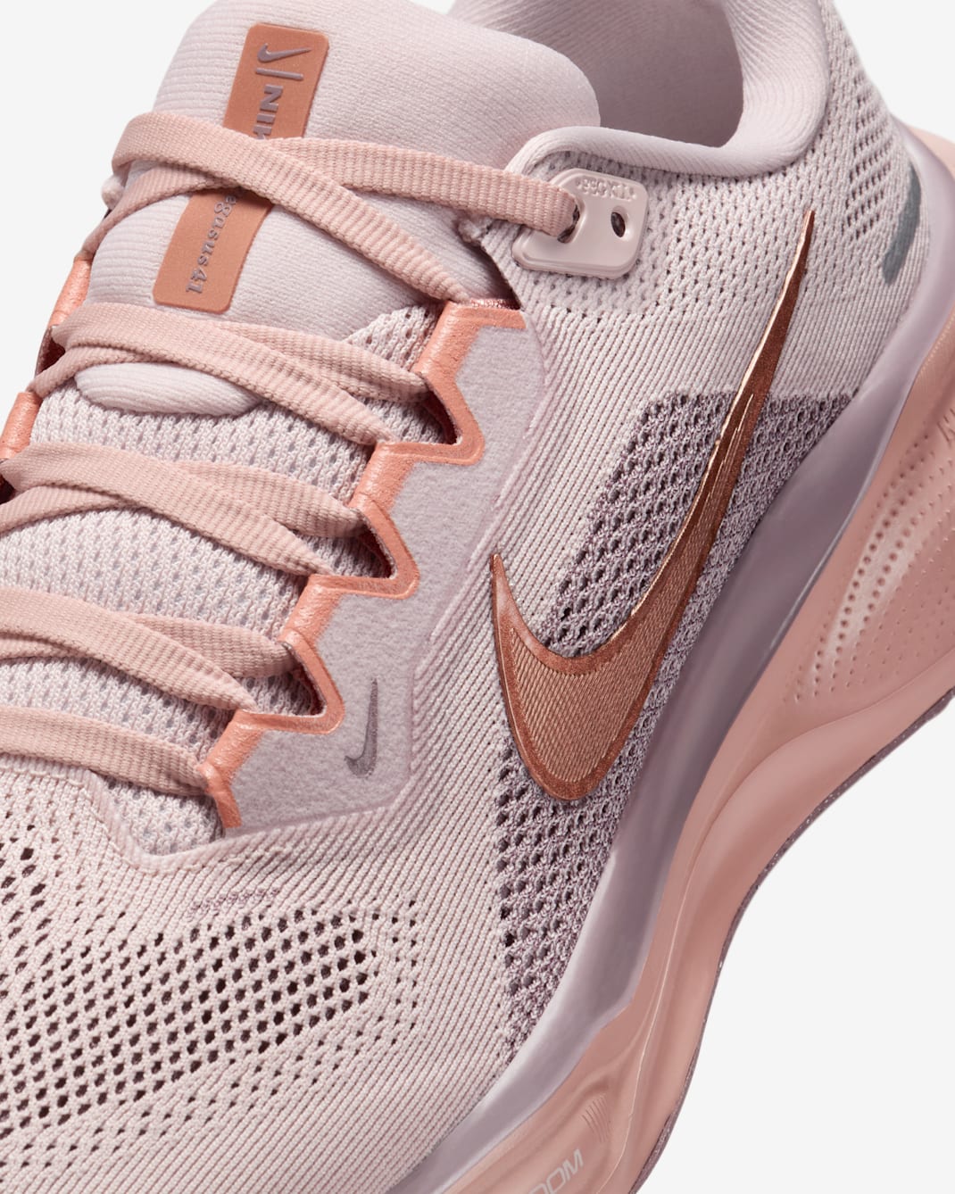 W AIR ZOOM PEGASUS 41 - Silt Red/Particle Pink/Taupe Grey/Metallic Rose Gold - 05