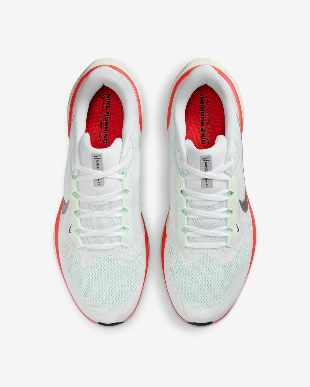 Nike Air Zoom Pegasus 41 (Men) - White/Barely Green/Bright Crimson/Metallic Silver
