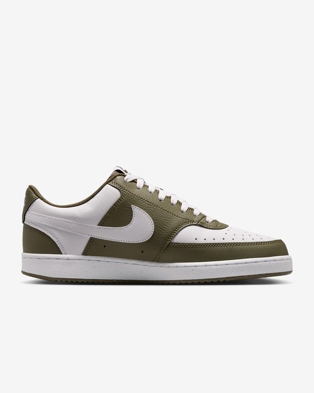 Nike Court Vision Low (Men) - Medium Olive/White