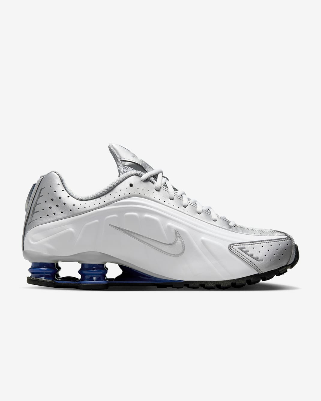 Nike Shox R4 - White/Metallic Silver/Deep Royal Blue/White