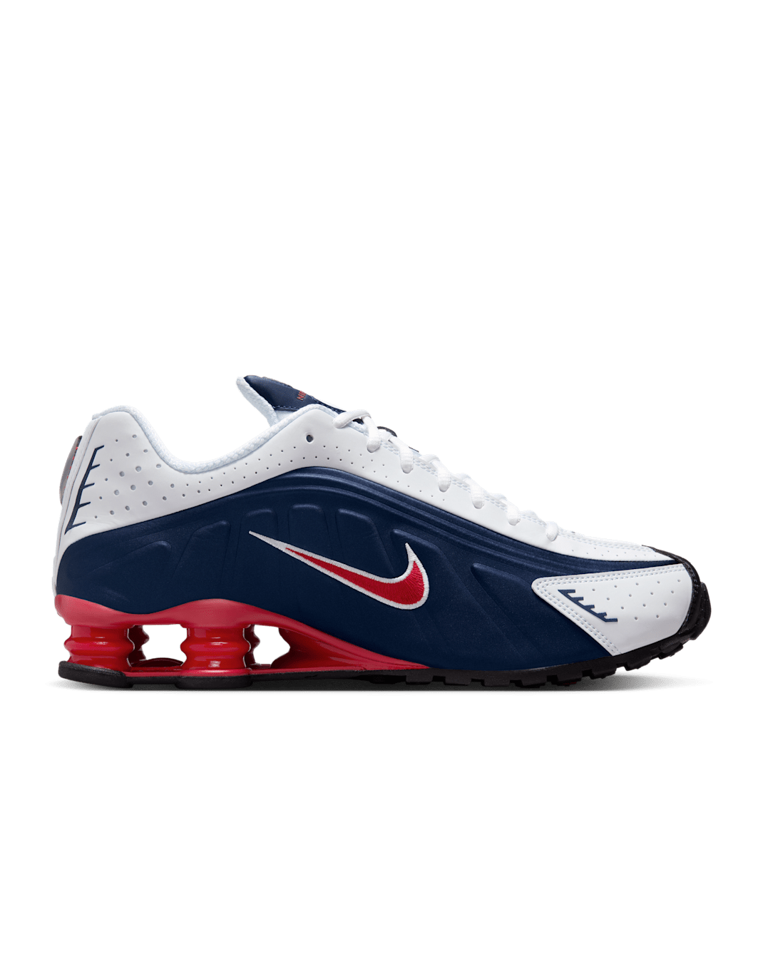 Nike Shox R4 - Midnight Navy/White/Metallic Silver/Gym Red