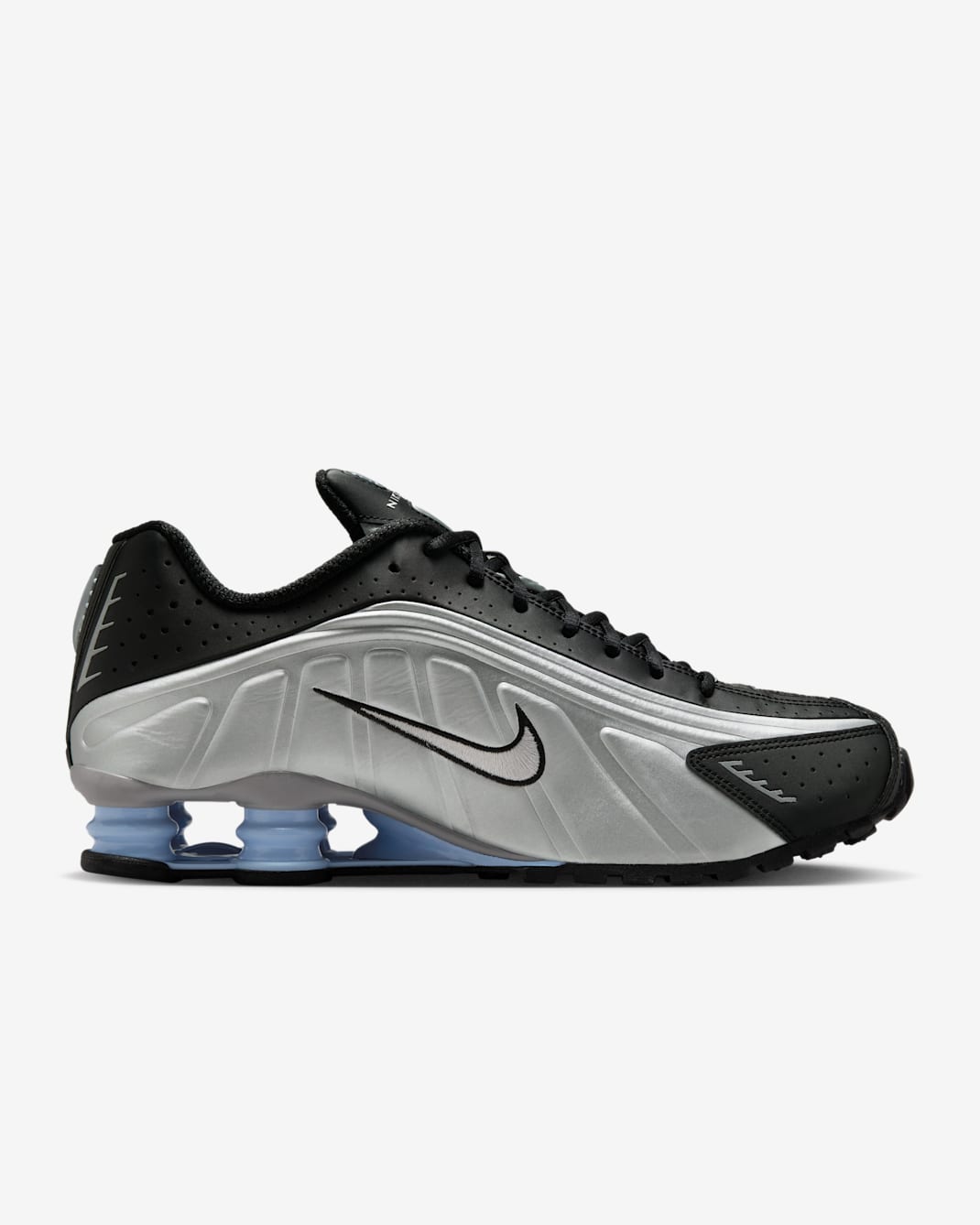Nike Shox R4 - Metallic Silver/Black/Psychic Blue/Metallic Silver