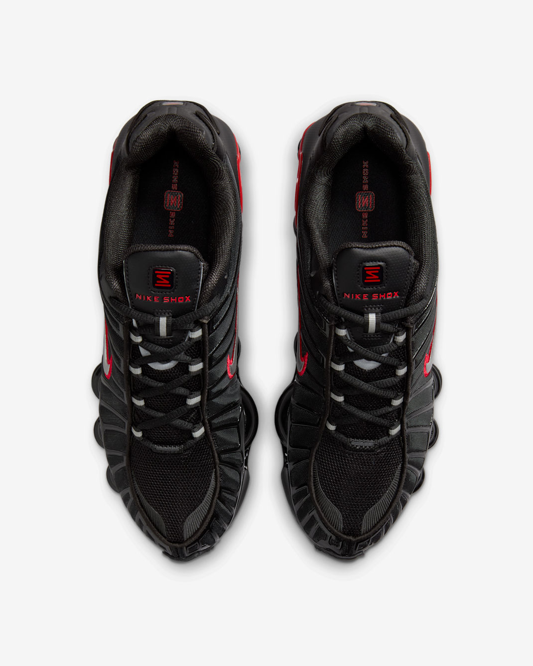 Nike Shox TL Shoes - Black/University Red/Metallic Silver