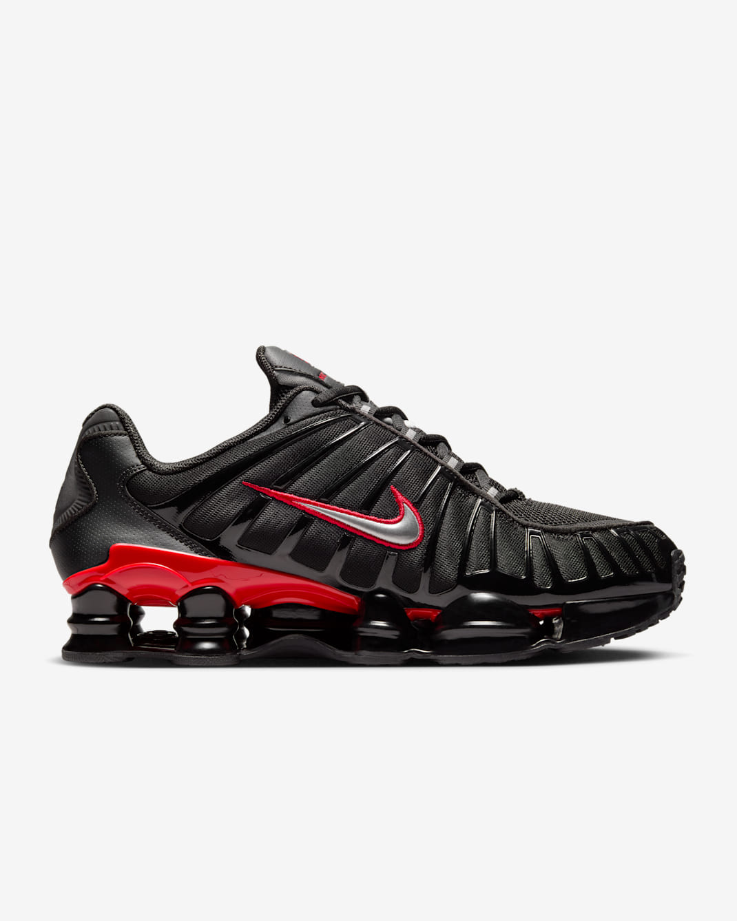 Nike Shox TL Shoes - Black/University Red/Metallic Silver