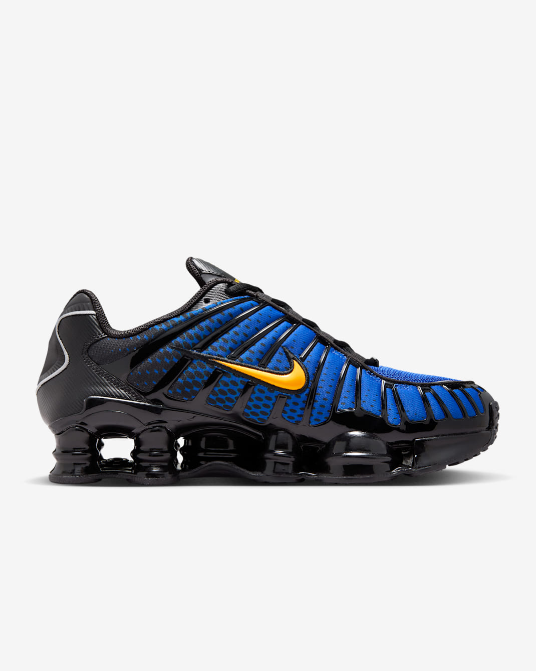 Nike Shox TL Shoes - Black/Metallic Silver/Lyon Blue/Varsity Maize